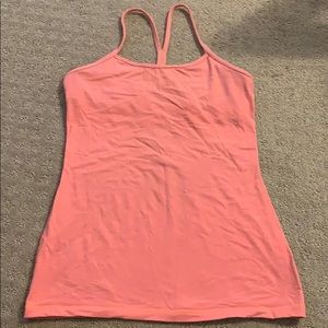 Lululemon tangerine y strap tank